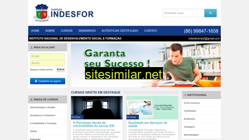cursosindesfor.com.br alternative sites