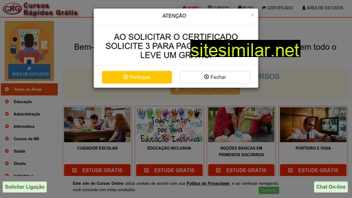 cursosrapidosgratis.com.br alternative sites