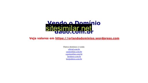 dado.com.br alternative sites