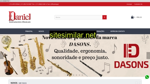 danielinstrumentosmusicais.com.br alternative sites