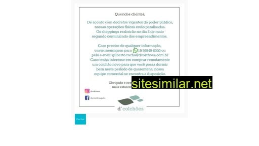 dcolchoes.com.br alternative sites