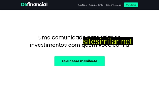 definancial.com.br alternative sites