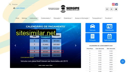 detran.se.gov.br alternative sites