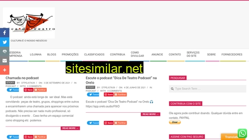 dicadeteatro.com.br alternative sites
