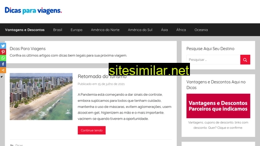 dicasparaviagens.com.br alternative sites