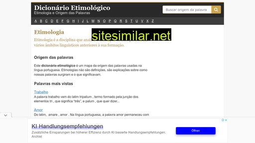 dicionarioetimologico.com.br alternative sites