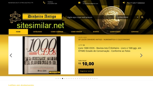 dinheiroantigo.com.br alternative sites