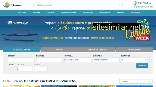 dreamsviagens.com.br alternative sites