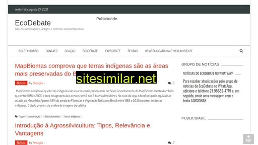 ecodebate.com.br alternative sites