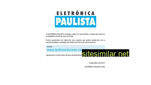 eletronicapaulista.com.br alternative sites
