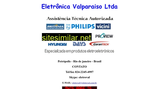 eletroval.com.br alternative sites