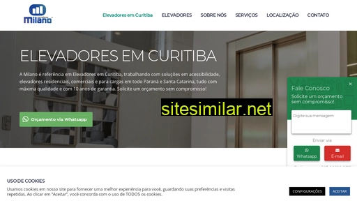 elevadoresmilano.com.br alternative sites