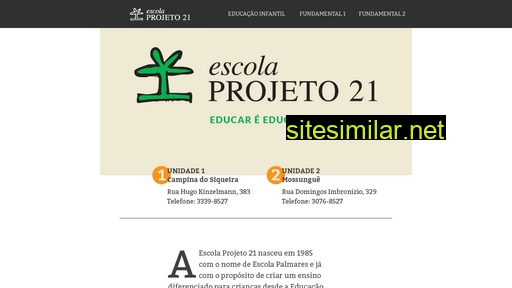 escolaprojeto21.com.br alternative sites