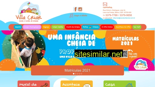 escolavillacriar.com.br alternative sites