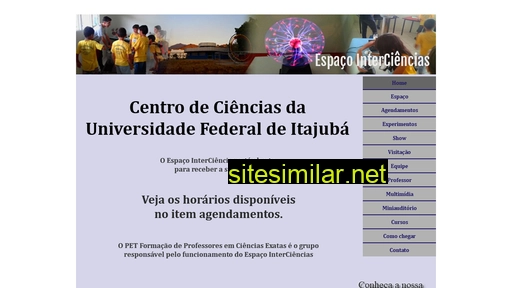 espacointerciencias.com.br alternative sites