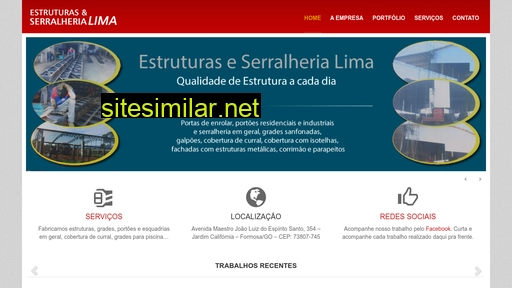 estruturaseserralherialima.com.br alternative sites