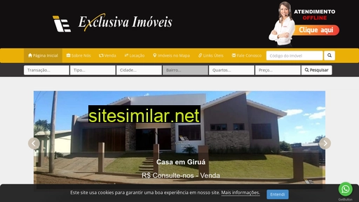 exclusivaimoveisgirua.com.br alternative sites