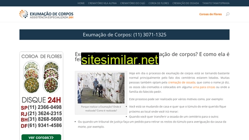 exumacaodecorpos.com.br alternative sites