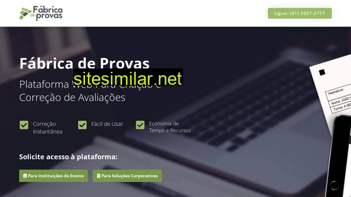fabricadeprovas.com.br alternative sites
