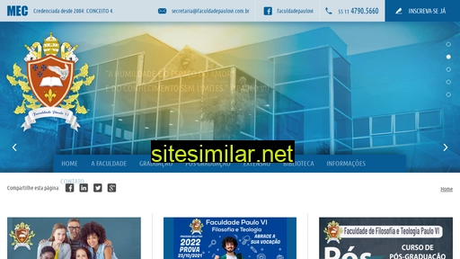 faculdadepaulovi.com.br alternative sites