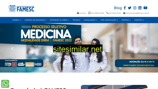 famesc.edu.br alternative sites