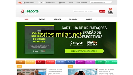 fesporte.sc.gov.br alternative sites