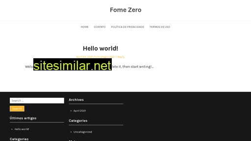 fomezero.org.br alternative sites