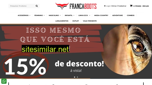 francaboots.com.br alternative sites