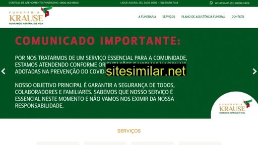 funerariakrause.com.br alternative sites