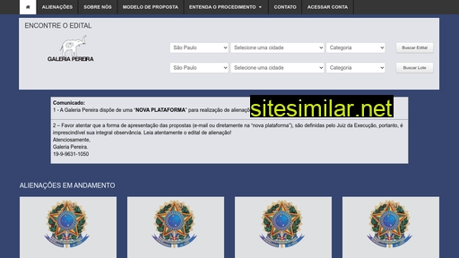 galeriapereira.com.br alternative sites