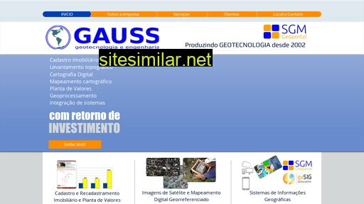 gaussgeo.com.br alternative sites