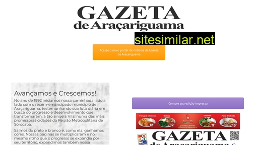 gazetadearacariguama.com.br alternative sites