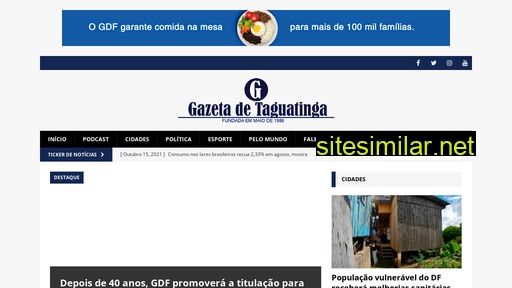 gazetadetaguatinga.com.br alternative sites