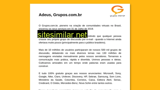 grupos.com.br alternative sites