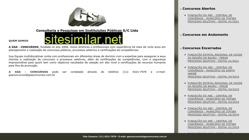 gsaconcursos.com.br alternative sites