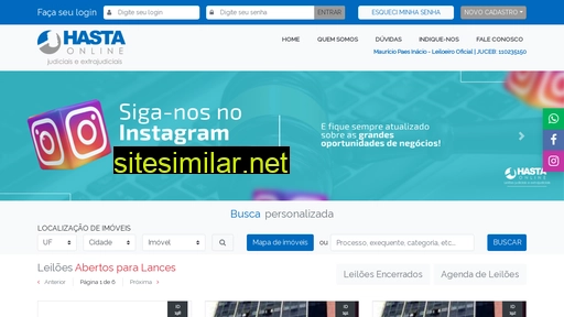 hastaleiloes.com.br alternative sites