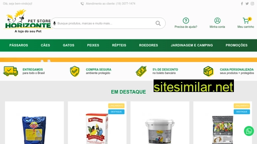 horizontepetstore.com.br alternative sites