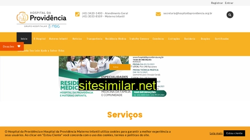 hospitaldaprovidencia.org.br alternative sites