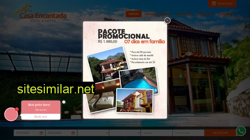 hotelcasaencantada.com.br alternative sites