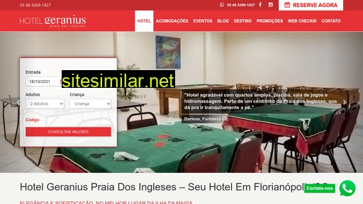 hotelgeranius.com.br alternative sites