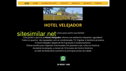 hotelvelejador.com.br alternative sites