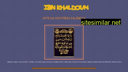 Ibnkhaldoun similar sites