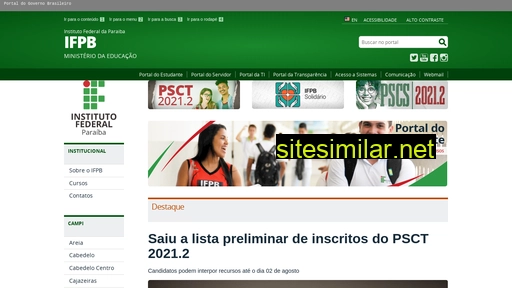 ifpb.edu.br alternative sites