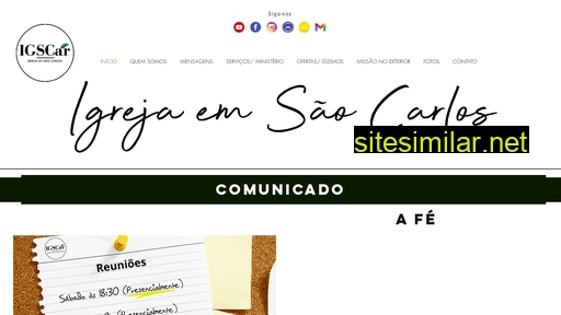 igrejaemsaocarlos.com.br alternative sites
