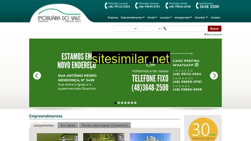 imobiliariadovale.com.br alternative sites