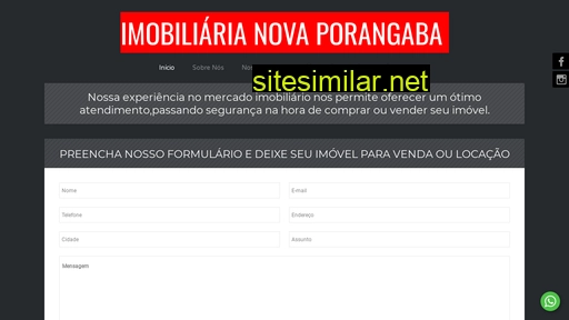 imobiliarianovaporangaba.com.br alternative sites