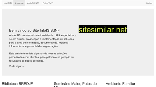 infoisis.inf.br alternative sites