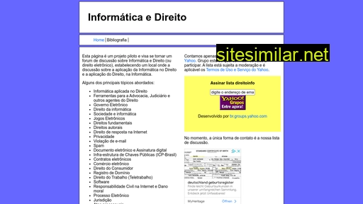 Informaticaedireito similar sites