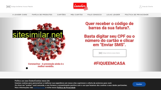 institucional.lojasleader.com.br alternative sites