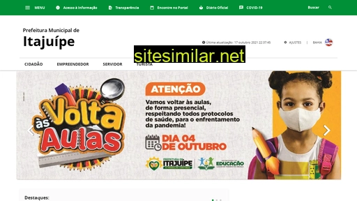 itajuipe.ba.gov.br alternative sites